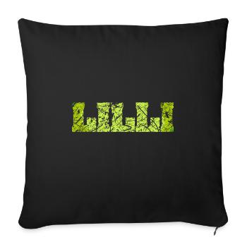 Name: Lilli - Sofa pillowcase 17,3'' x 17,3'' (45 x 45 cm) - black - Front