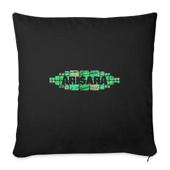 Gift for Arisara - Sofa pillowcase 17,3'' x 17,3'' (45 x 45 cm) - black - Front