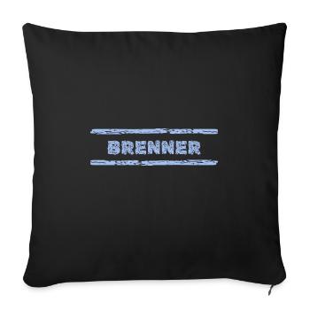 Occupation Brenner - Sofa pillowcase 17,3'' x 17,3'' (45 x 45 cm) - black - Front