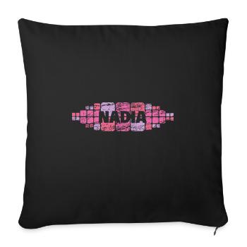 Geschenk für Nadia - Sofakissenbezug 45 x 45 cm - Schwarz - Vorne