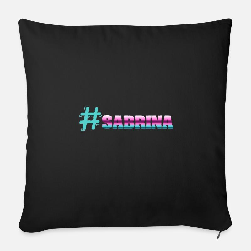 Sabrina - Housse de coussin décorative 45 x 45 cm - noir