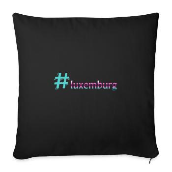 Luxembourg - Sofa pillowcase 17,3'' x 17,3'' (45 x 45 cm) - black - Front