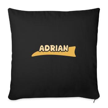 Adrien - Housse de coussin décorative 45 x 45 cm - noir - Devant