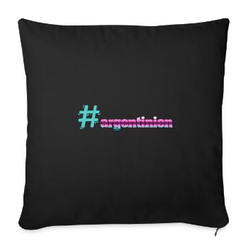 Argentina Argentinien - Sofa pillowcase 17,3'' x 17,3'' (45 x 45 cm) - black - Front