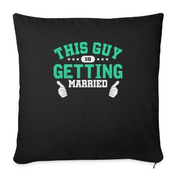 Bachelor - Sofa pillowcase 17,3'' x 17,3'' (45 x 45 cm) - black - Front