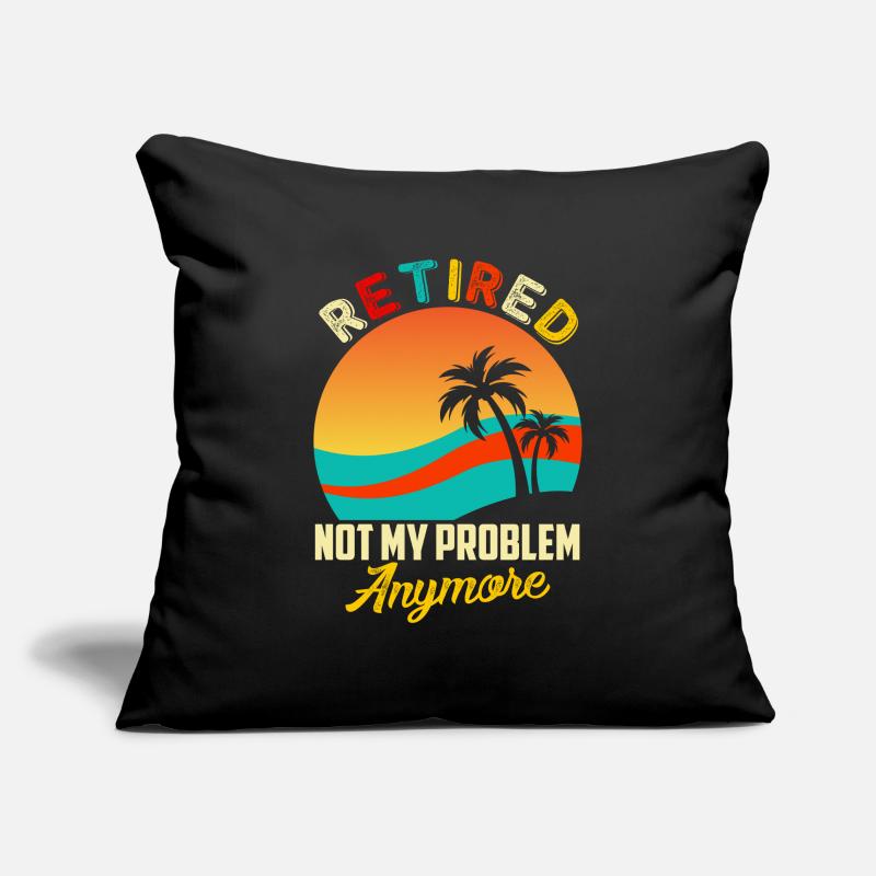 Renter funny saying, no longer my problem Sofa pillowcase 17,3'' x 17,3'' (45 x 45 cm)