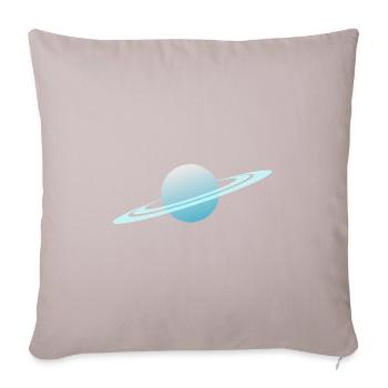 Uranus Planet coole Darstellung - Sofakissenbezug 45 x 45 cm - helles Taupe - Vorne