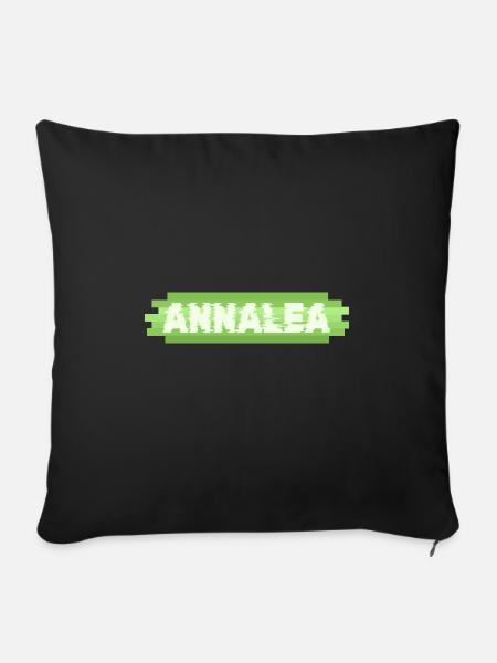 Heldin Annalea - Sofakissenbezug 45 x 45 cm - Schwarz