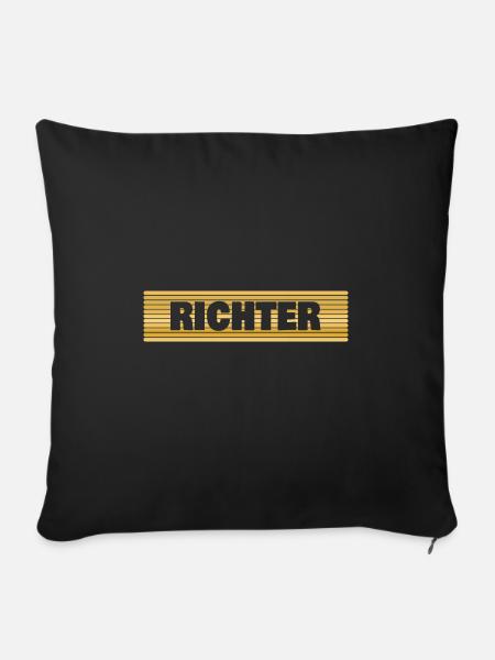 Beruf Richter - Sofakissenbezug 45 x 45 cm - Schwarz