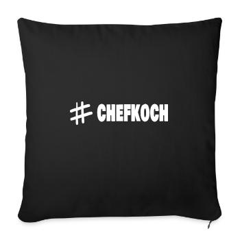 Chefkoch - Sofakissenbezug 45 x 45 cm - Schwarz - Vorne