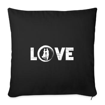 Sporty Hobby Leidenschaft Tanzen - Sofakissenbezug 45 x 45 cm - Schwarz - Vorne