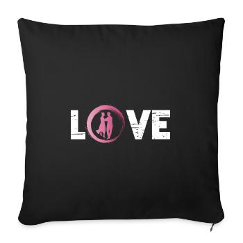 Sporty Hobby Leidenschaft Tanzen - Sofakissenbezug 45 x 45 cm - Schwarz - Vorne