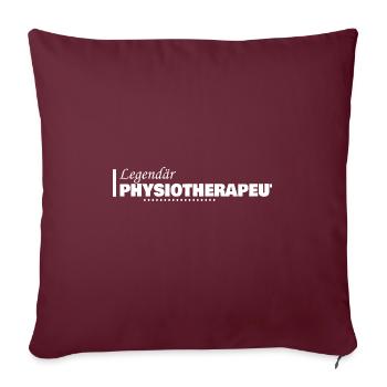 Profession Physiotherapist - Sofa pillowcase 17,3'' x 17,3'' (45 x 45 cm) - burgundy - Front