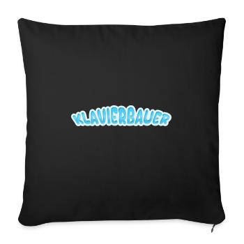 Piano Maker Piano Maker - Housse de coussin décorative 45 x 45 cm - noir - Devant