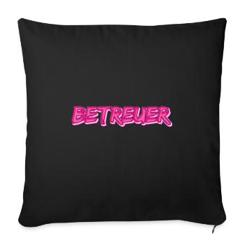 Aidant naturel en tant que travail - Housse de coussin décorative 45 x 45 cm - noir - Devant