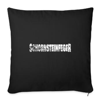 Schornsteinfeger - Sofakissenbezug 45 x 45 cm - Schwarz - Vorne