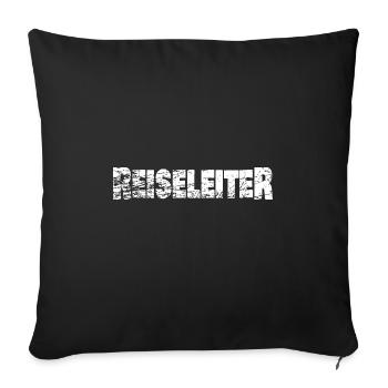 Rendez-vous en tant que guide touristique - Housse de coussin décorative 45 x 45 cm - noir - Devant