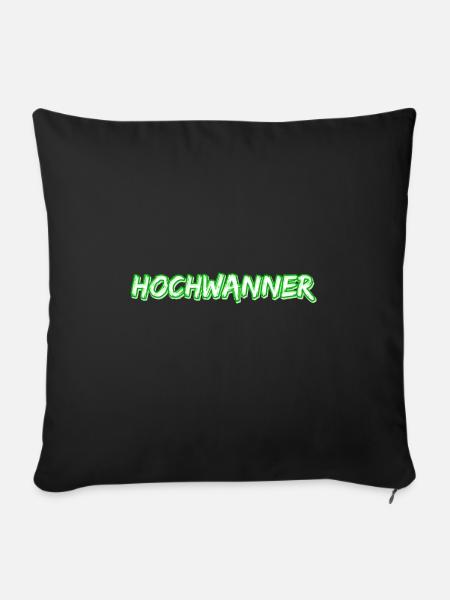 Trekking Hochwanner - Sofakissenbezug 45 x 45 cm - Schwarz