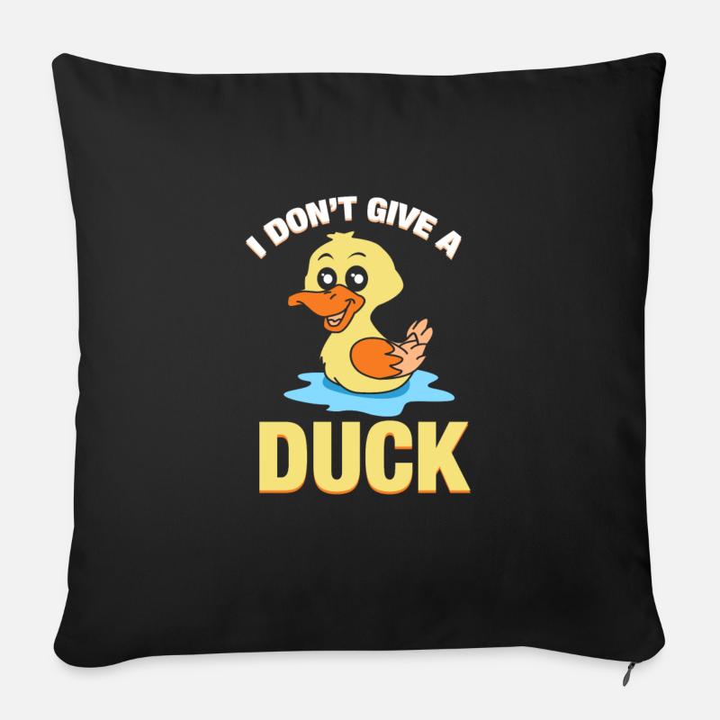 Je ne donne pas de canard - Cadeau - Chemise - Housse de coussin décorative 45 x 45 cm - noir