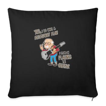 Funny pension & retraite dit comme un cadeau - Housse de coussin décorative 45 x 45 cm - noir - Devant