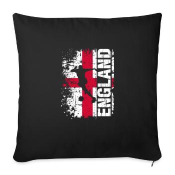 England Fussball Nationalmannschaft - Geschenk - Sofakissenbezug 45 x 45 cm - Schwarz - Vorne