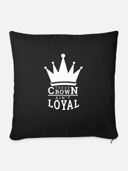 The Crown - Sofakissenbezug 45 x 45 cm - Schwarz