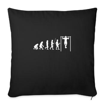 Évolution Calisthenics - Housse de coussin décorative 45 x 45 cm - noir - Devant