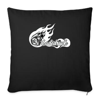 Pression de suralimentation turbo Tuner T-shirt turbocompresseur Gechenk - Housse de coussin décorative 45 x 45 cm - noir - Devant