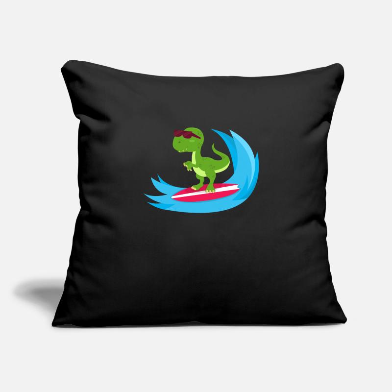 Surfender Dinosaurier Sofakissenbezug 45 x 45 cm