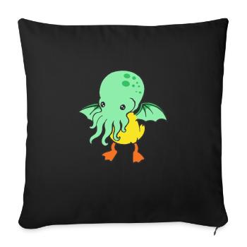 Kraken Grinchet 1000 - Housse de coussin décorative 45 x 45 cm - noir - Devant