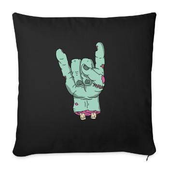 Zombie Halloween blood undead rock apocalypic horror - Sofa pillowcase 17,3'' x 17,3'' (45 x 45 cm) - black - Front