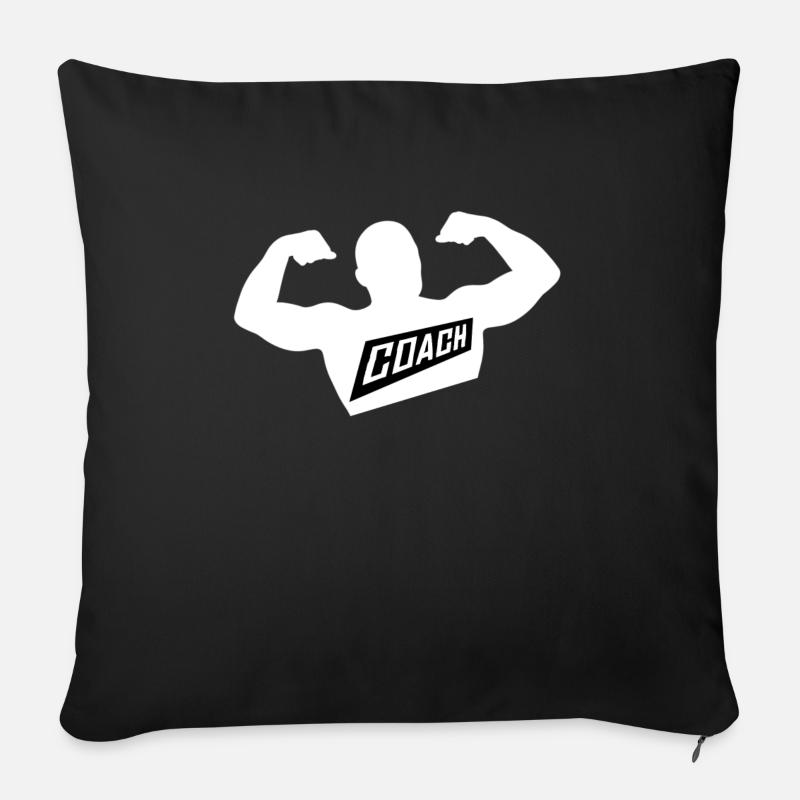 Coach Coach Coach Coach Coach - Housse de coussin décorative 45 x 45 cm - noir