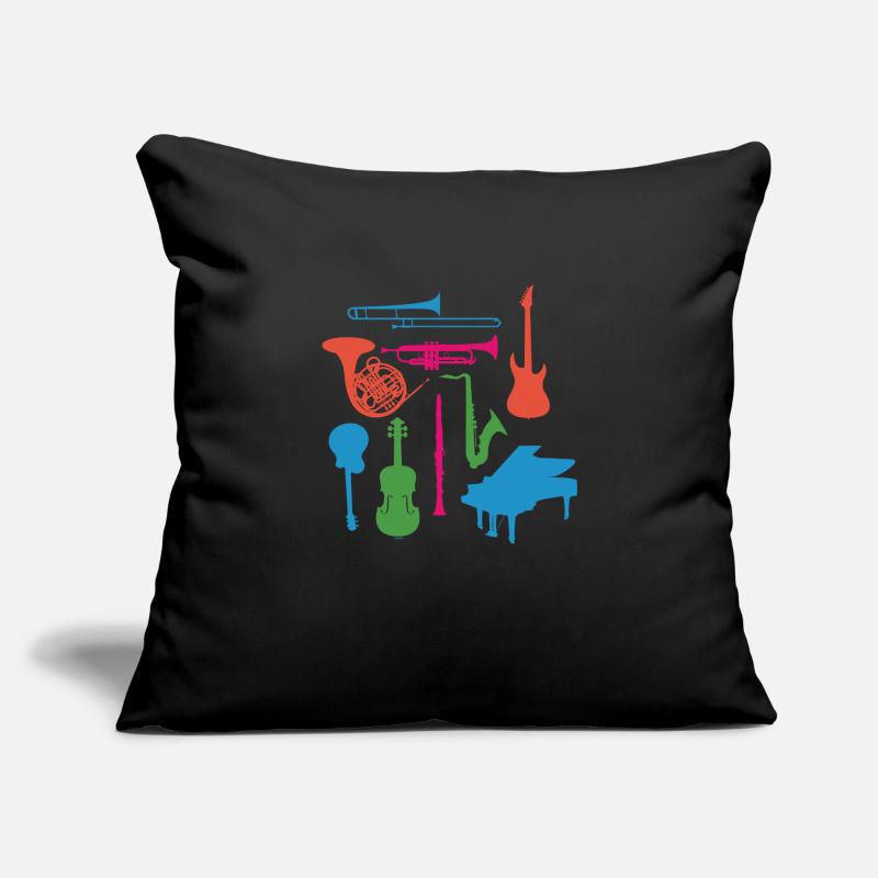 Instruments de musique Housse de coussin décorative 45 x 45 cm