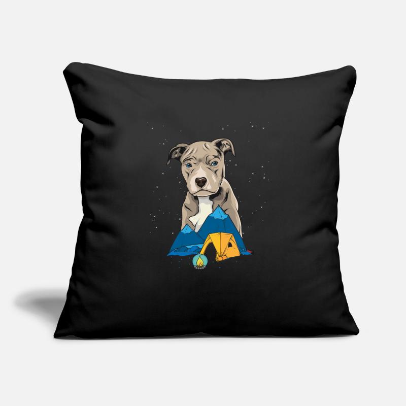 Pit Bull Terrier Pitbull Camping Camping Gift Sofa pillowcase 17,3'' x 17,3'' (45 x 45 cm)