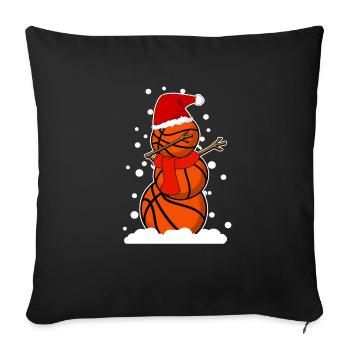 Dab Dabbing Basketball Christmas Gift Idea - Sofa pillowcase 17,3'' x 17,3'' (45 x 45 cm) - black - Front