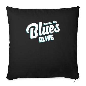 Blues Musik Vintage Shirt - Sofakissenbezug 45 x 45 cm - Schwarz - Vorne