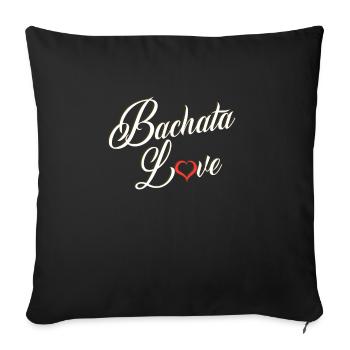 Bachata Dance Dancing Latin Dance Music Couple dance - Sofa pillowcase 17,3'' x 17,3'' (45 x 45 cm) - black - Front