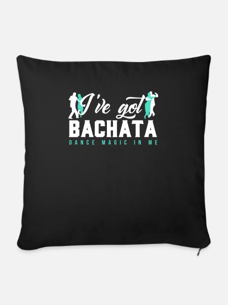 Bachata Dance Dancing Latin Dance Music Couple dance - Sofa pillowcase 17,3'' x 17,3'' (45 x 45 cm) - black