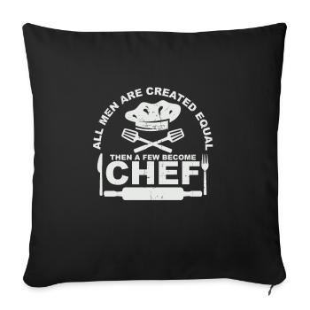 Chefkoch - Sofakissenbezug 45 x 45 cm - Schwarz - Vorne