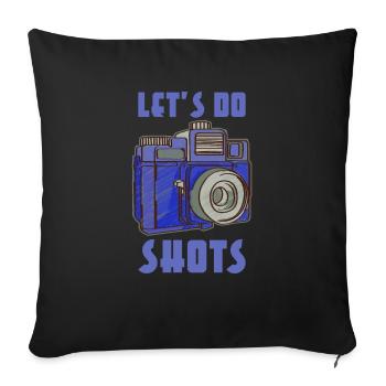 Photography Photographer Photo Image Camera Gift - Sofa pillowcase 17,3'' x 17,3'' (45 x 45 cm) - black - Front