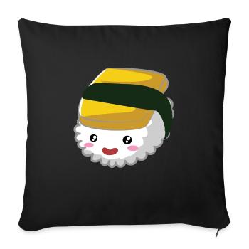 sushi6Se deflate 1 - Housse de coussin décorative 45 x 45 cm - noir - Devant