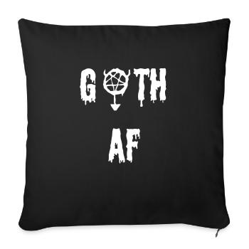Goth as fu ** - Gift for Gothic's Goths - Sofa pillowcase 17,3'' x 17,3'' (45 x 45 cm) - black - Front