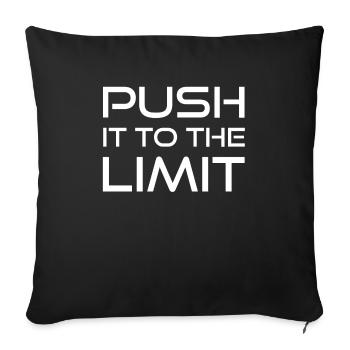 Sport push-ups to the limit Extremely muscular - Sofa pillowcase 17,3'' x 17,3'' (45 x 45 cm) - black - Front