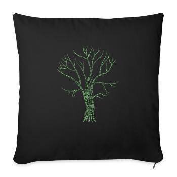 0 und 1 Programmierer Binärcode Binär Shirt - Sofakissenbezug 45 x 45 cm - Schwarz - Vorne