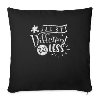 autism - Sofa pillowcase 17,3'' x 17,3'' (45 x 45 cm) - black - Front