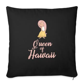 Hawaii Beach Vacation Girls - Sofa pillowcase 17,3'' x 17,3'' (45 x 45 cm) - black - Front