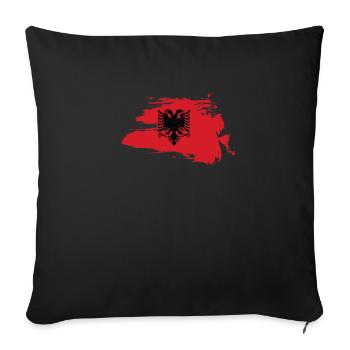 Albanischer Adler Geschenk Albaner T-Shirt Mann - Sofakissenbezug 45 x 45 cm - Schwarz - Vorne