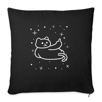 Fuck you fuck you shirt - Sofa pillowcase 17,3'' x 17,3'' (45 x 45 cm) - black - Front