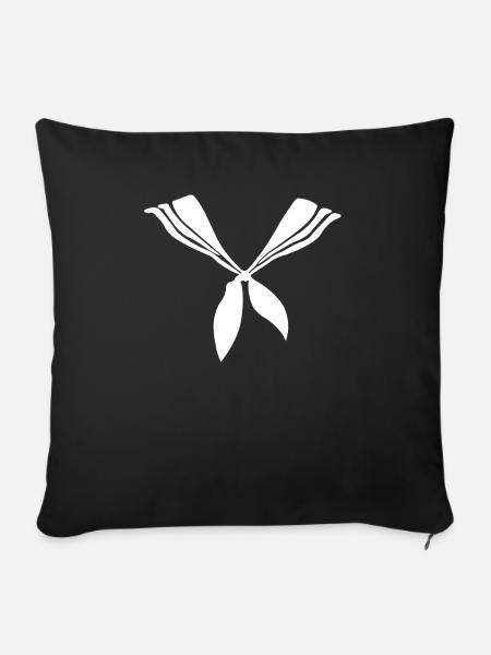 Sailor Ribbon Gift Sailor Shirt - Housse de coussin décorative 45 x 45 cm - noir