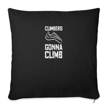 Climbers gonna climb - Housse de coussin décorative 45 x 45 cm - noir - Devant
